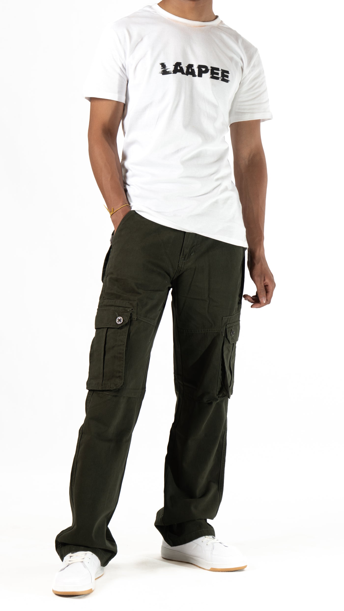 Olive Green 6 Pocket Cargo