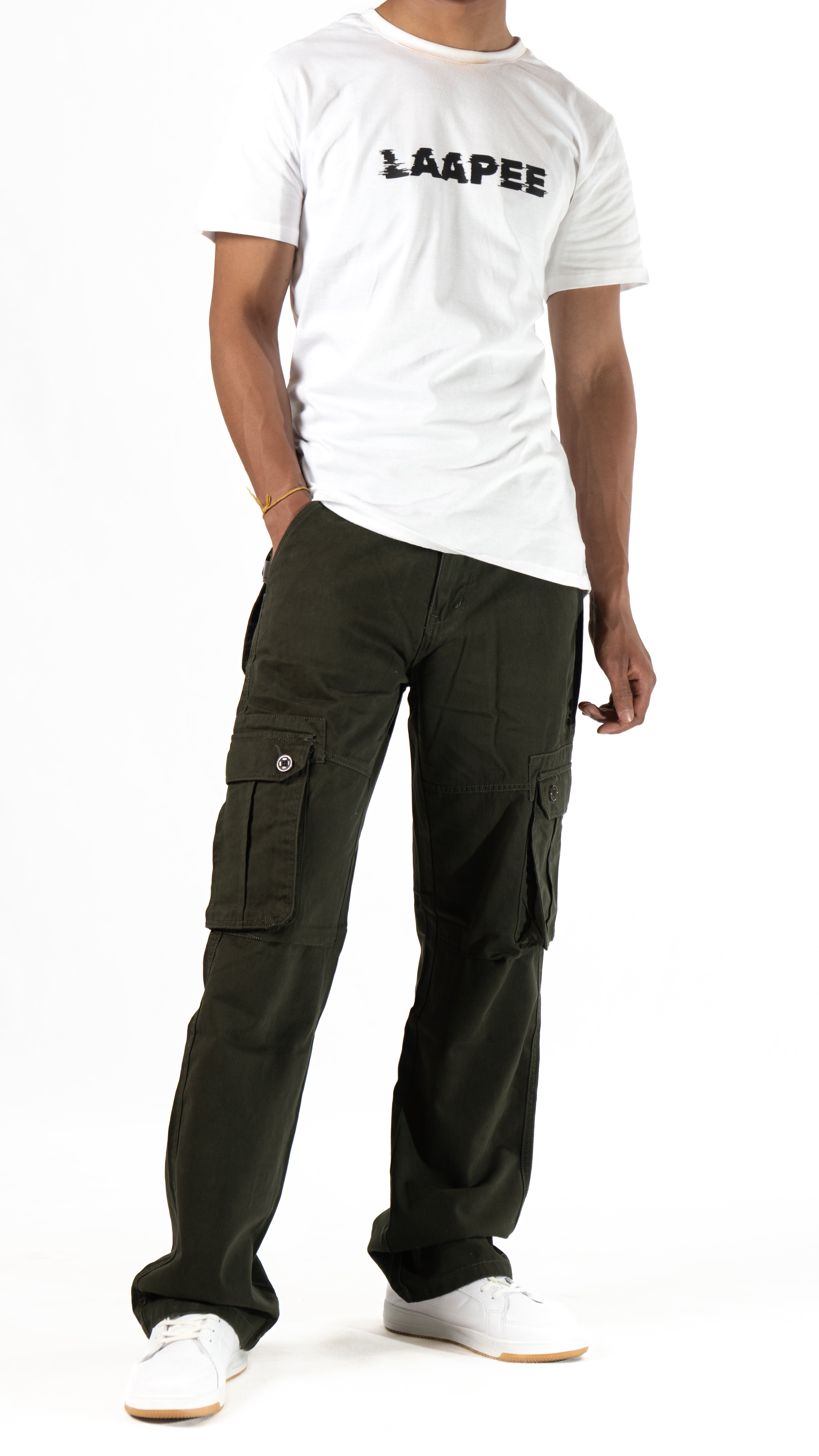Olive Green 6 Pocket Cargo