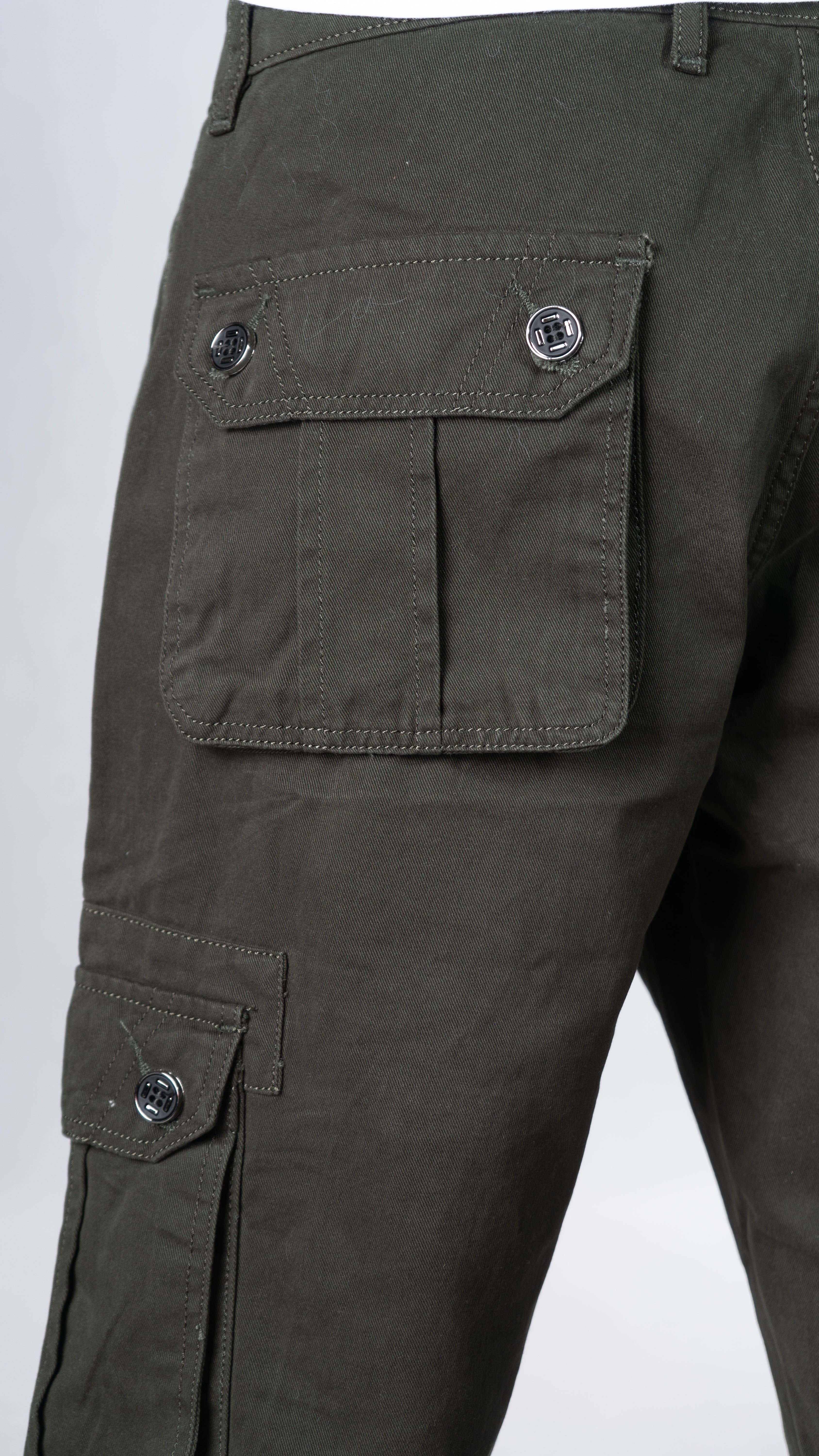 Olive Green 6 Pocket Cargo