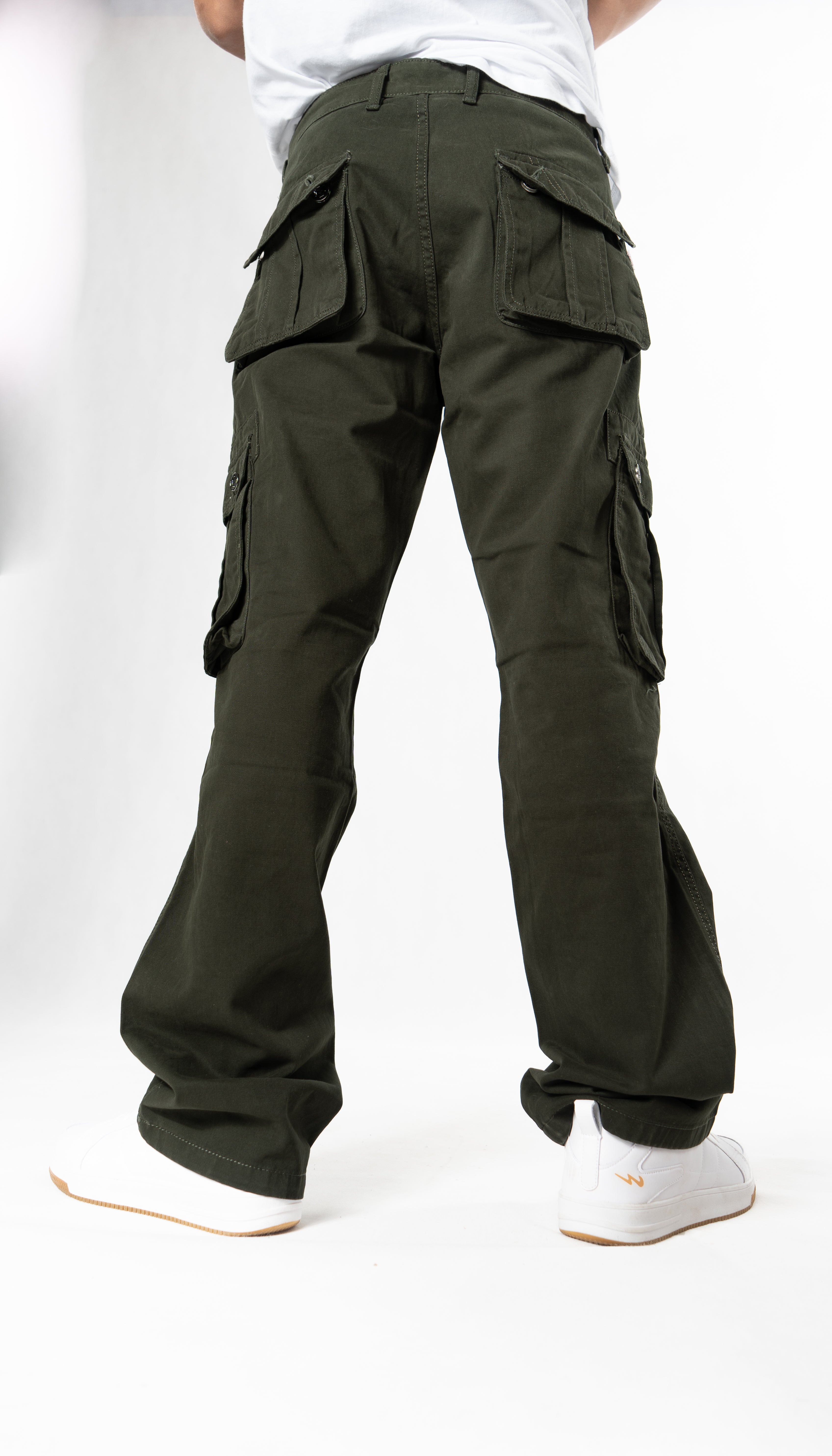 Olive Green 6 Pocket Cargo